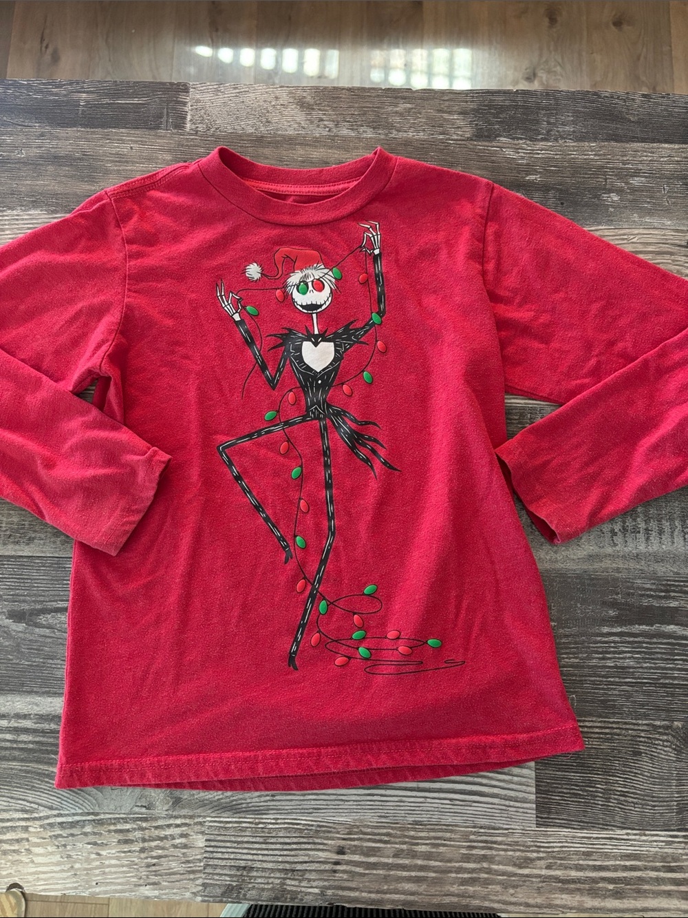 Nightmare Before Christmas Jack Skellington Santa long sleeve shirt